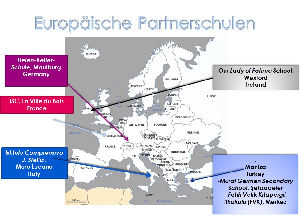 Landkarte Partnerschulen